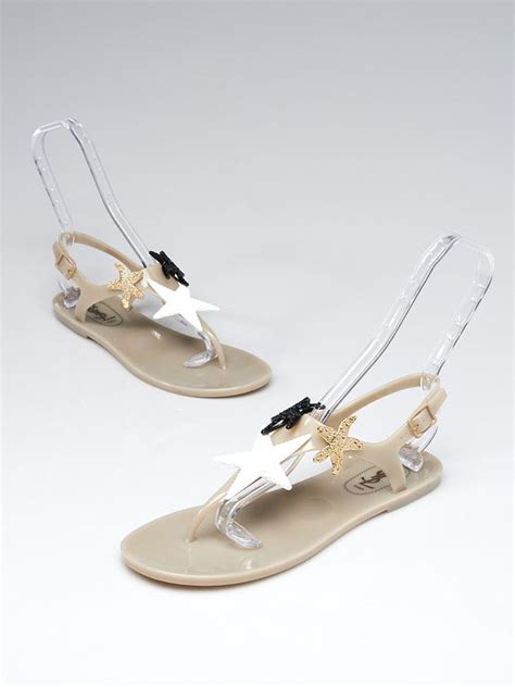 ysl starfish jelly sandals|SANDALS .